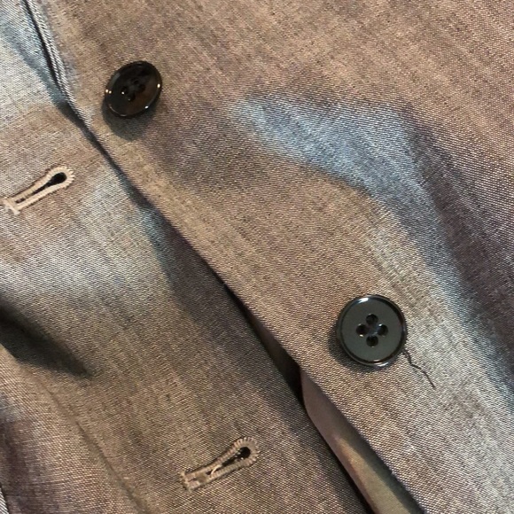 RALPH LAUREN Size 8 P Longline Blazer Wool blend Soft Gray 2-Button $189 NEW - Picture 10 of 13